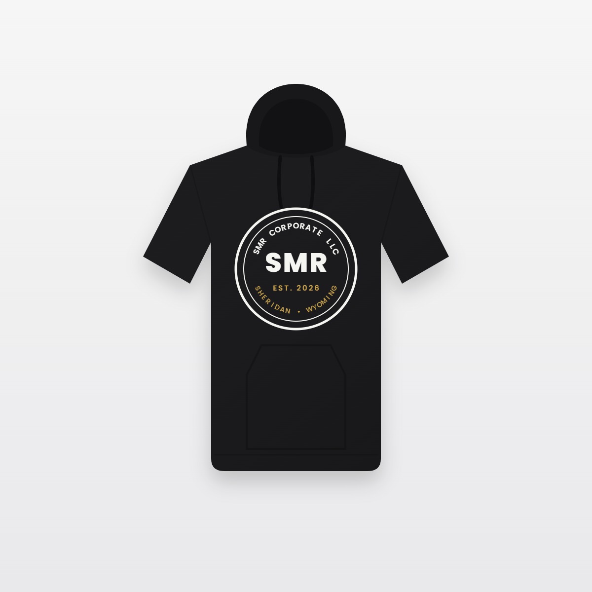 SMR Crest Hoodie — Black