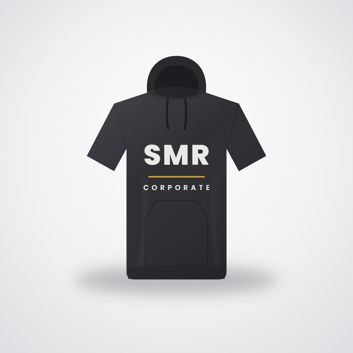 SMR Monogram Hoodie — Charcoal