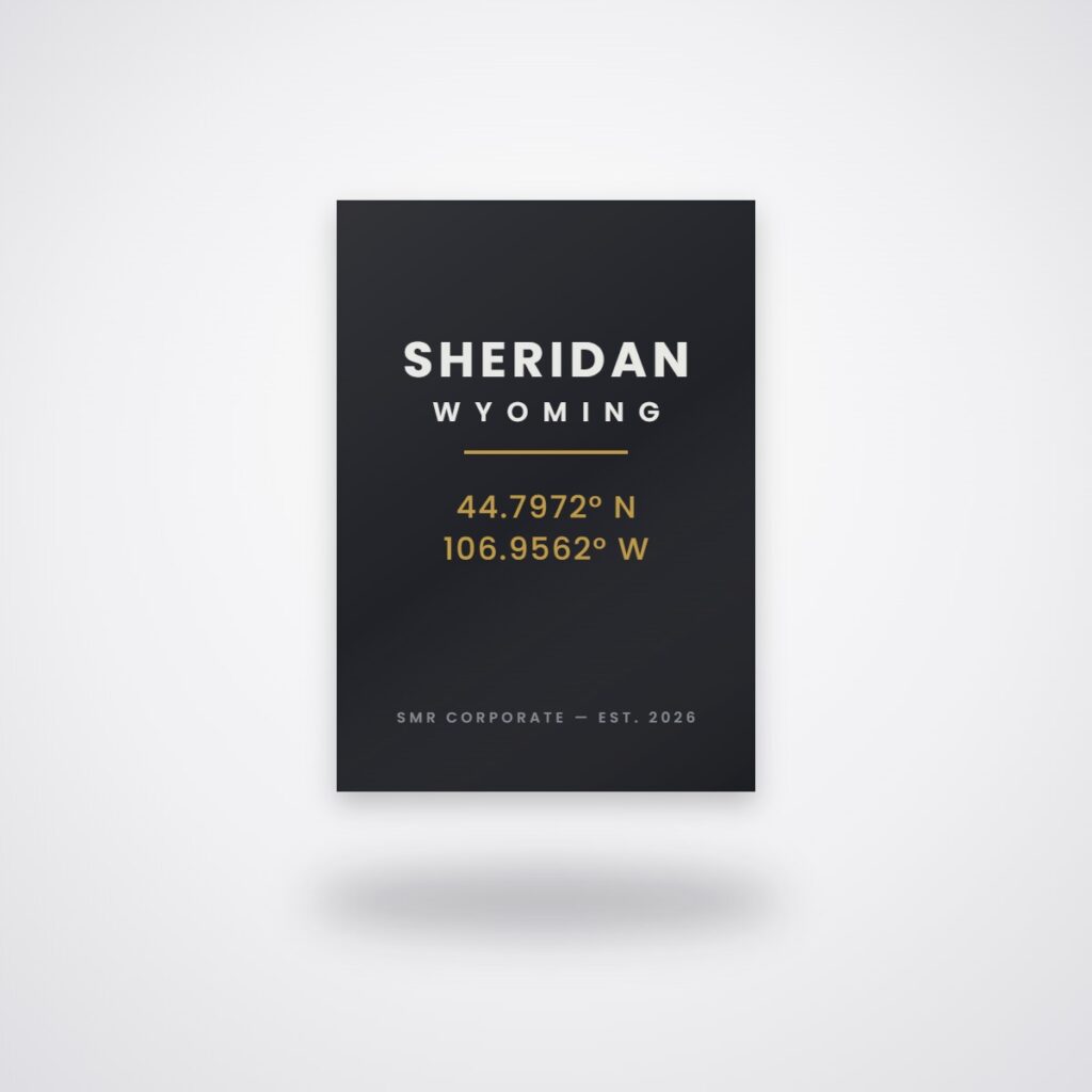 Sheridan Coordinates Poster 50×70