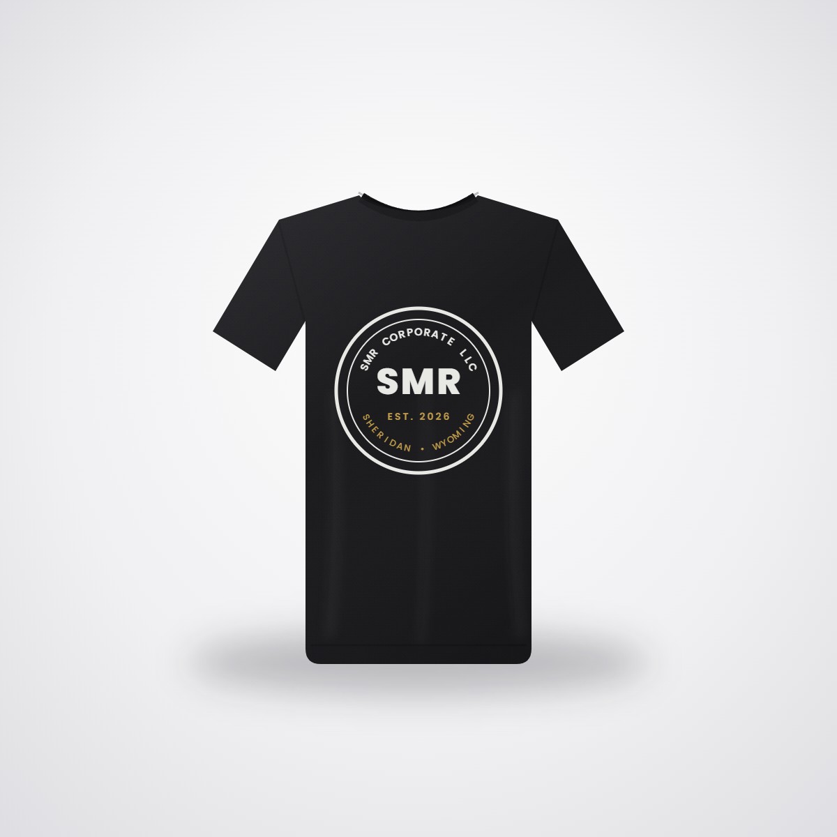 SMR Crest Tee — Black