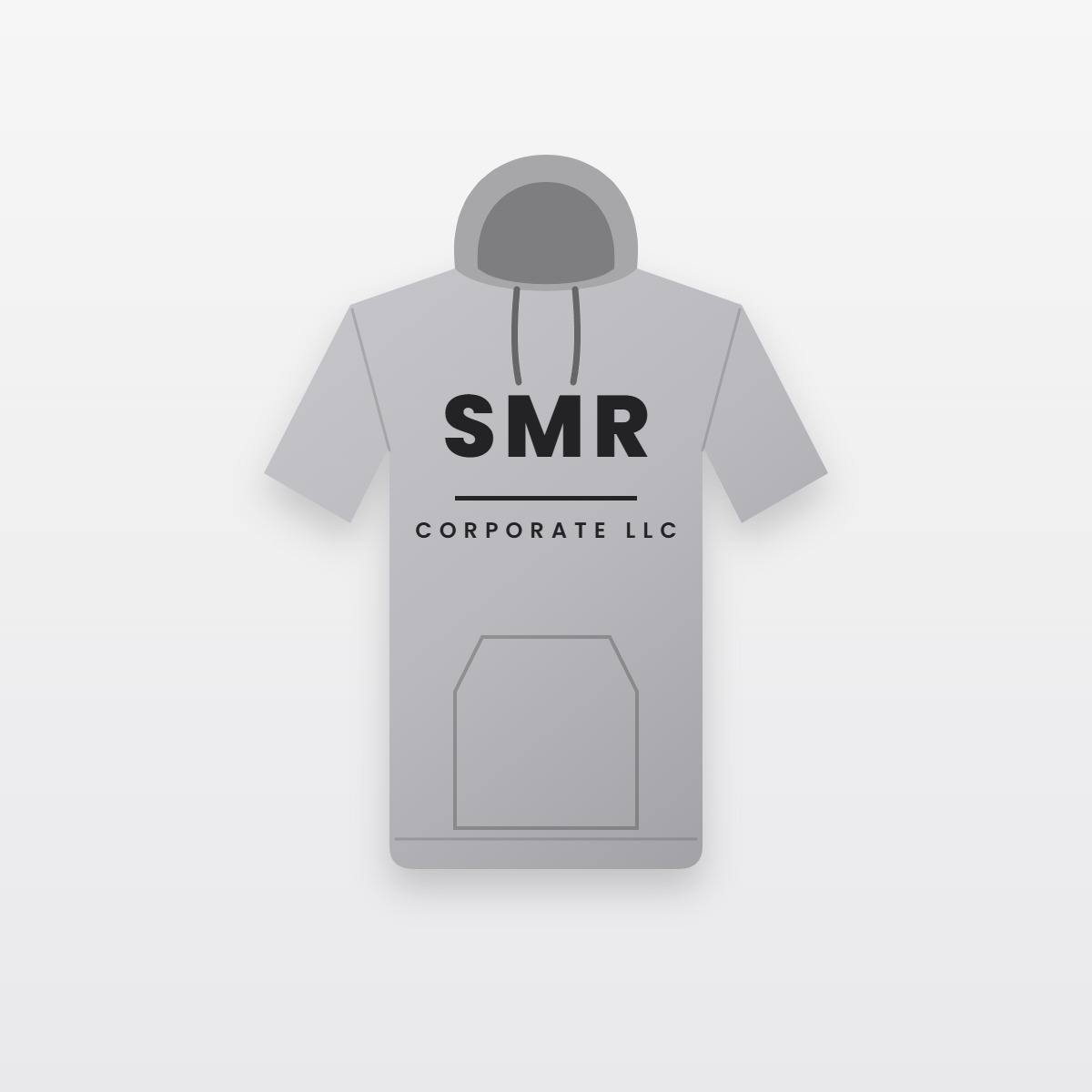 SMR Wordmark Hoodie — Heather Grey