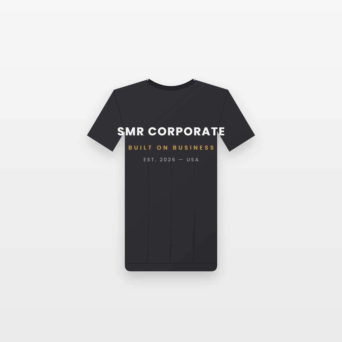 SMR Wordmark Tee — Charcoal
